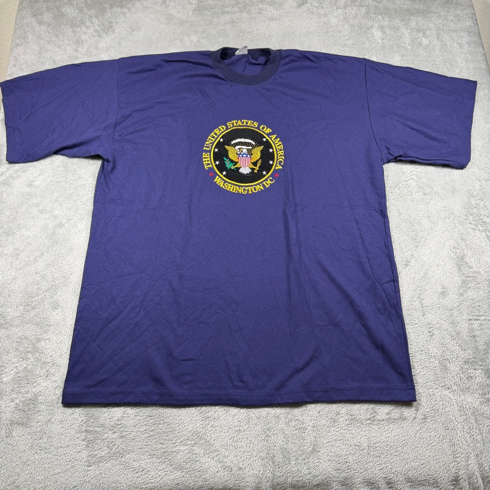 PAN‎ United States of America Washington DC T-Shirt Mens 3XL Purple USA Made